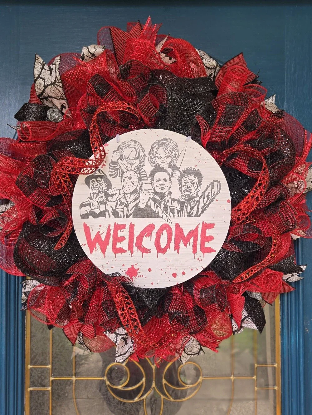 Handmade welcome halloween